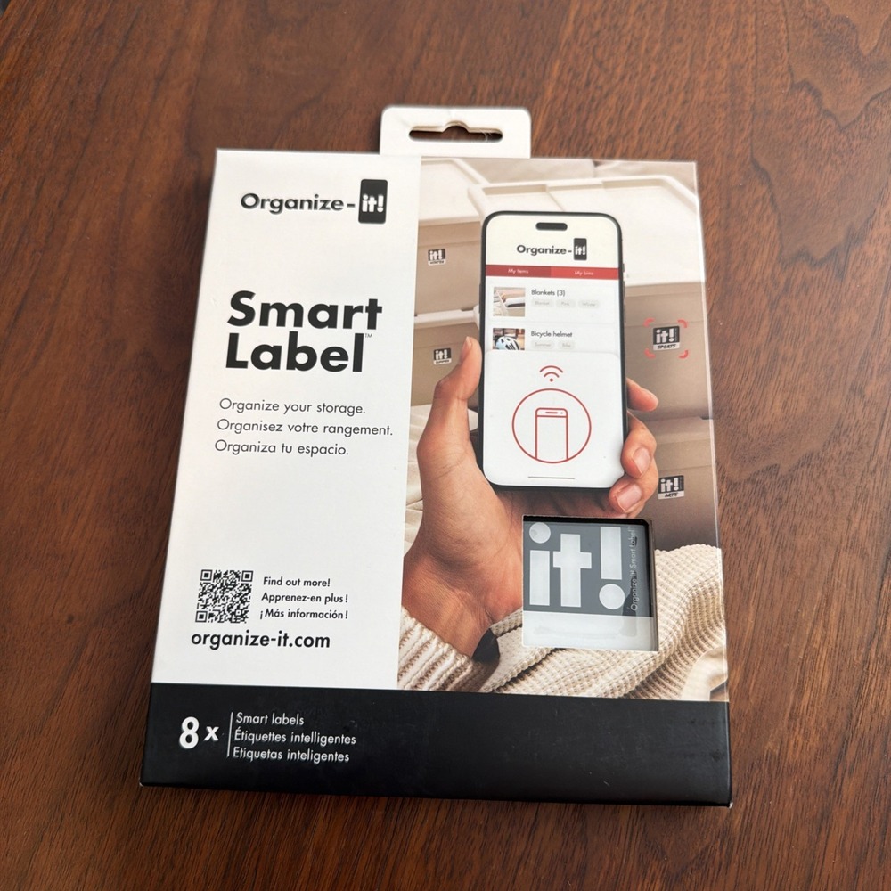 Organize-it Smart Label System 8 Pack NFC Digital Storage Labels STA-APP8